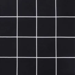 VIDAXL - Coussin de banc de jardin carreaux noir 100x50x4cm tissu oxford
