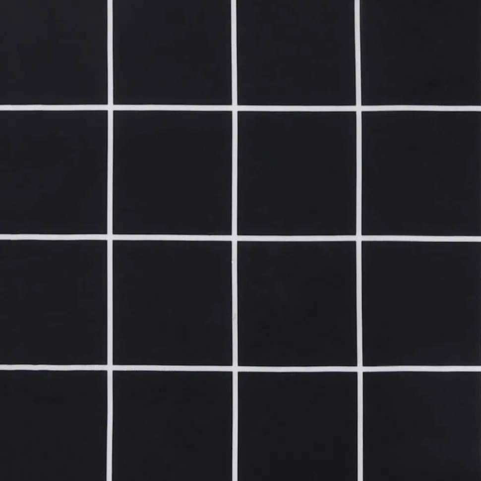 VIDAXL - Coussin de banc de jardin carreaux noir 100x50x4cm tissu oxford