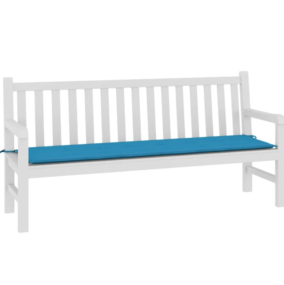 VIDAXL - Coussin de banc de jardin bleu 180x50x3 cm tissu oxford