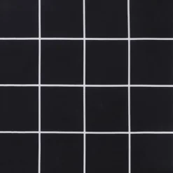 VIDAXL - Coussin de banc de jardin carreaux noir 150x50x4cm tissu oxford