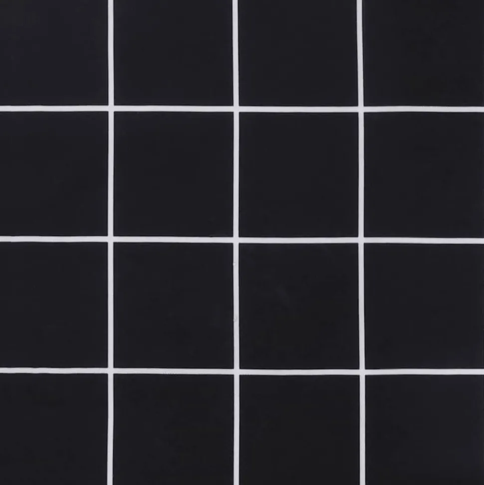 VIDAXL - Coussin de banc de jardin carreaux noir 150x50x4cm tissu oxford