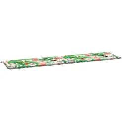 VIDAXL - Coussin de banc de jardin multicolore 200x50x4 cm tissu