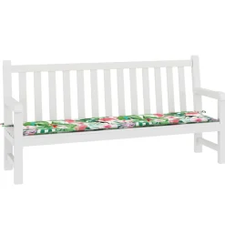 VIDAXL - Coussin de banc de jardin multicolore 200x50x4 cm tissu