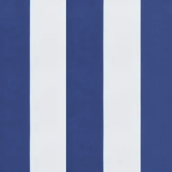 VIDAXL - Coussin de banc de jardin rayures bleues et blanches 150x50x7cm