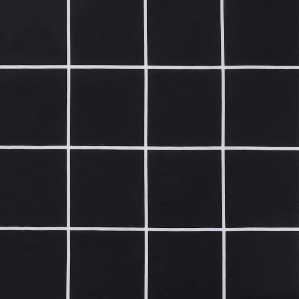 VIDAXL - Coussin de banc de jardin carreaux noir 120x50x4cm tissu oxford