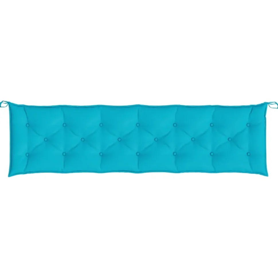 VIDAXL - Coussin de banc de jardin turquoise 200x50x7 cm tissu