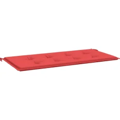 VIDAXL - Coussin de banc de jardin rouge 120x50x4 cm tissu oxford
