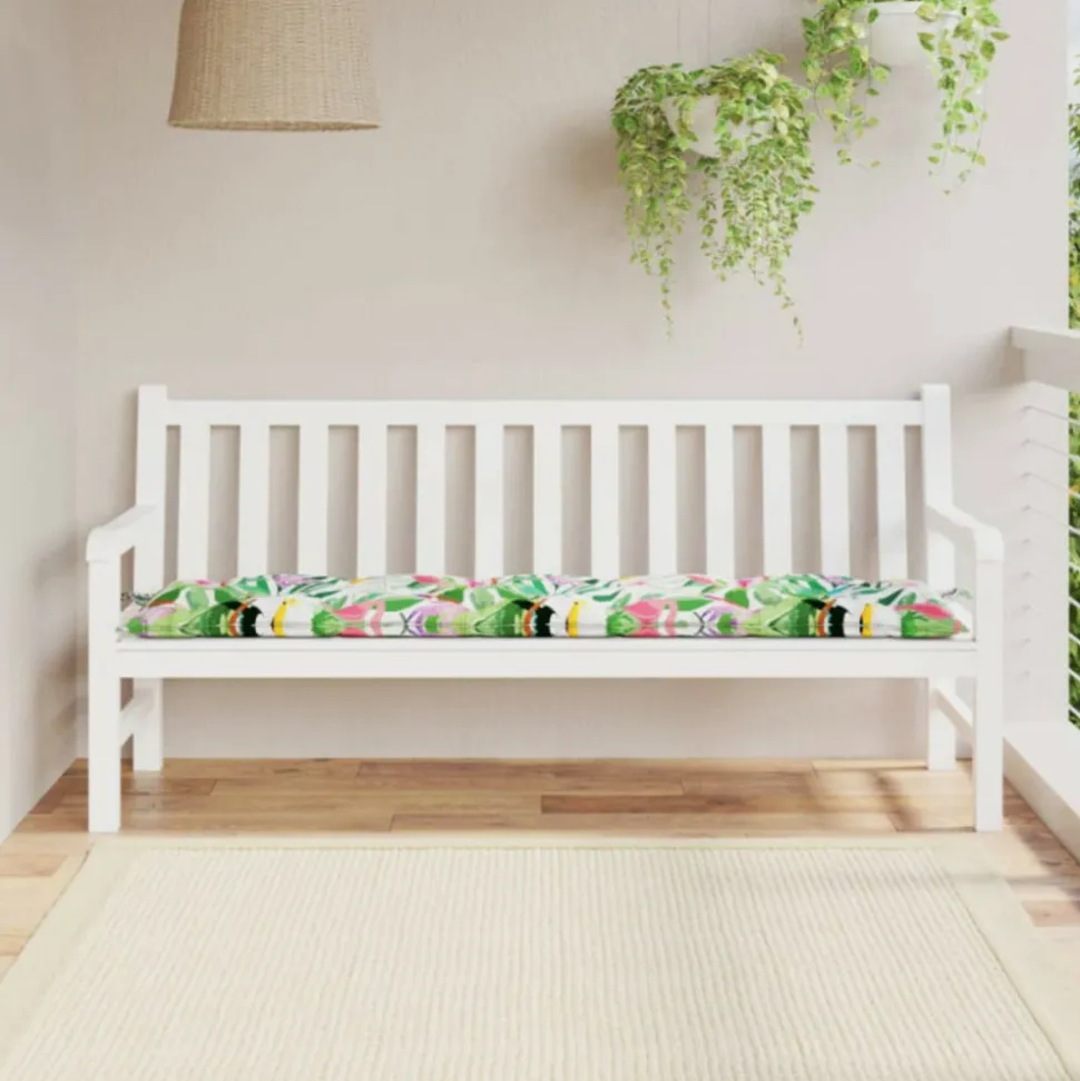 VIDAXL - Coussin de banc de jardin multicolore 180x50x7 cm tissu oxford