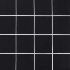 VIDAXL - Coussin de banc de jardin carreaux noir 120x50x7 cm tissu