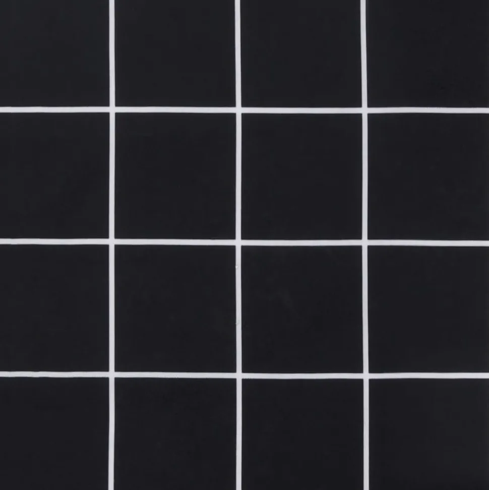 VIDAXL - Coussin de banc de jardin carreaux noir 120x50x7 cm tissu