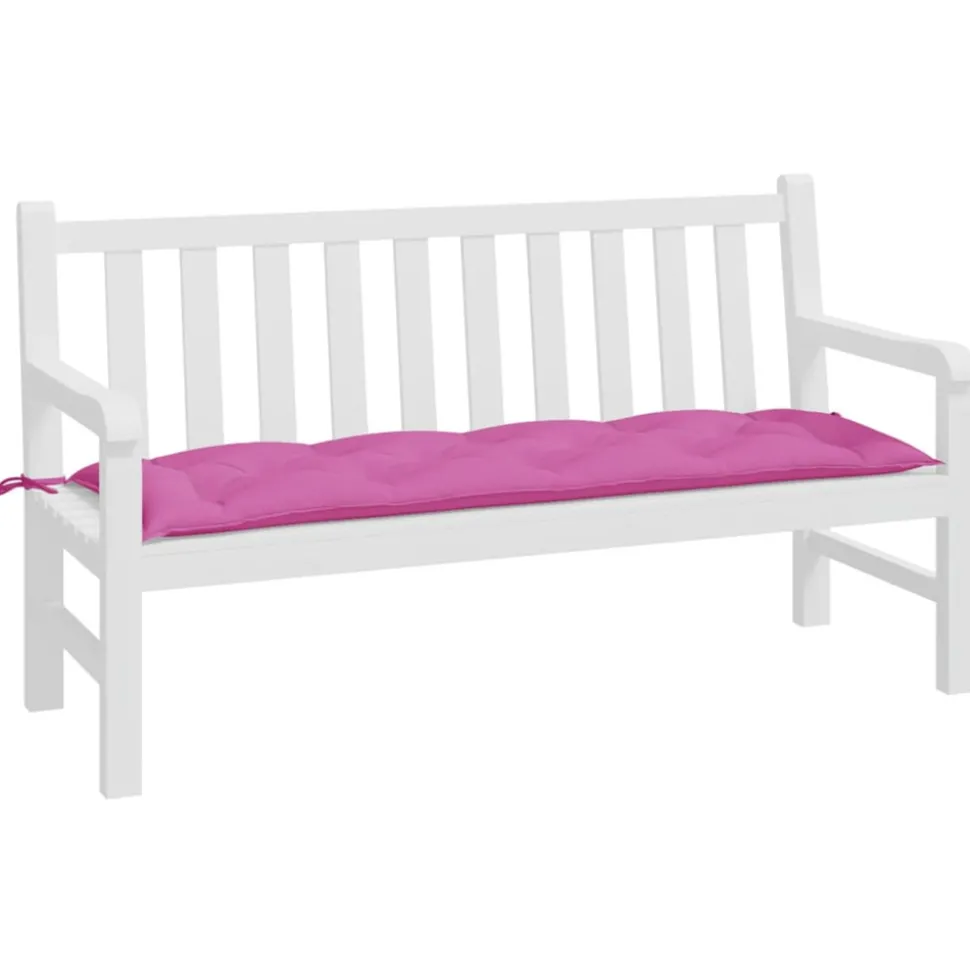 VIDAXL - Coussin de banc de jardin rose 150x50x7 cm tissu oxford