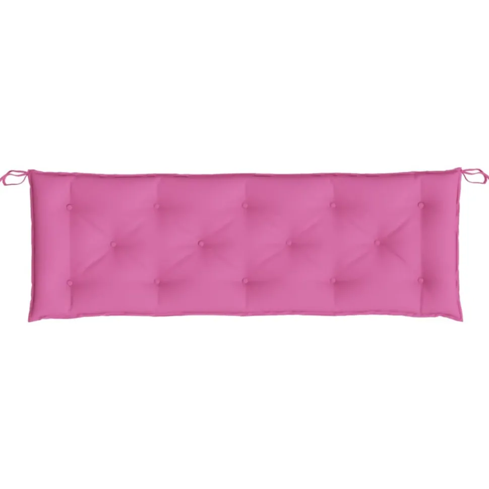 VIDAXL - Coussin de banc de jardin rose 150x50x7 cm tissu oxford