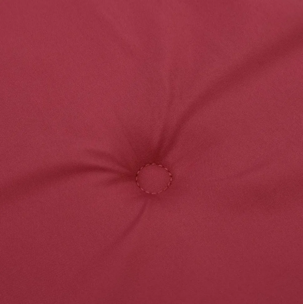 VIDAXL - Coussin de banc de jardin rouge bordeaux 200x50x4 cm