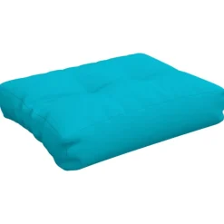 VIDAXL - Coussin de palette turquoise 50x40x12 cm tissu