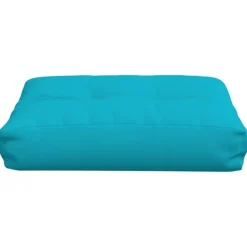 VIDAXL - Coussin de palette turquoise 50x40x12 cm tissu