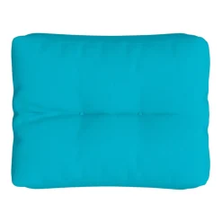 VIDAXL - Coussin de palette turquoise 50x40x12 cm tissu