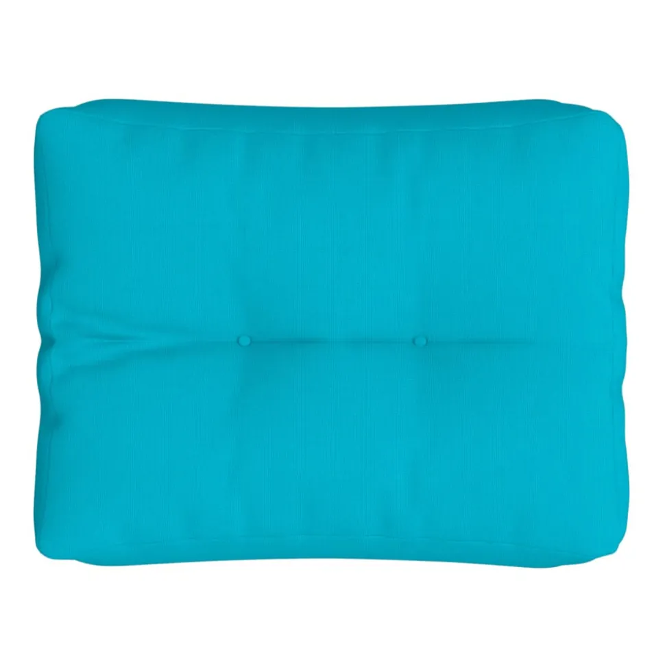 VIDAXL - Coussin de palette turquoise 50x40x12 cm tissu