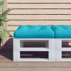 VIDAXL - Coussin de palette turquoise 60x60x12 cm tissu