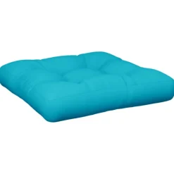 VIDAXL - Coussin de palette turquoise 60x60x12 cm tissu