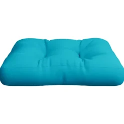 VIDAXL - Coussin de palette turquoise 60x60x12 cm tissu