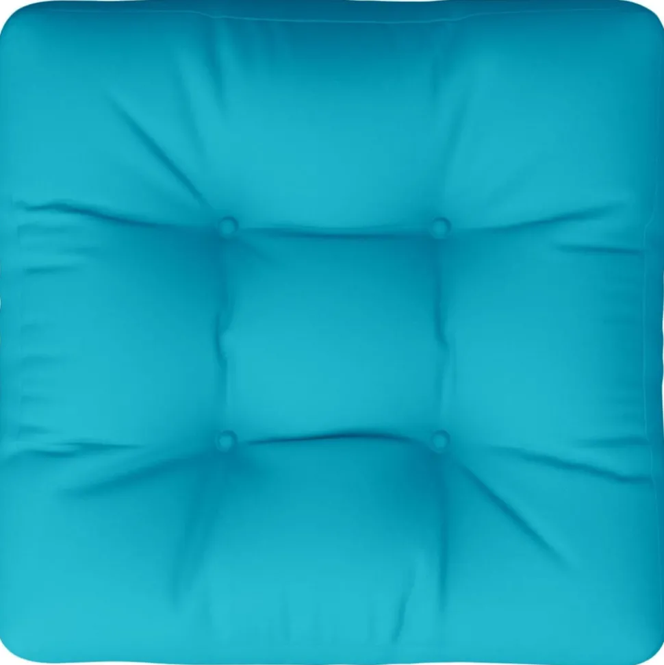 VIDAXL - Coussin de palette turquoise 60x60x12 cm tissu