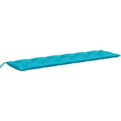VIDAXL - Coussins de banc de jardin lot de 2 turquoise 200x50x7 cm tissu