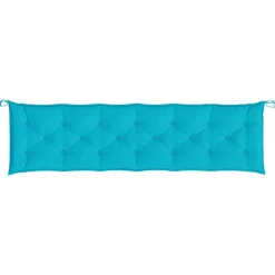 VIDAXL - Coussins de banc de jardin lot de 2 turquoise 200x50x7 cm tissu