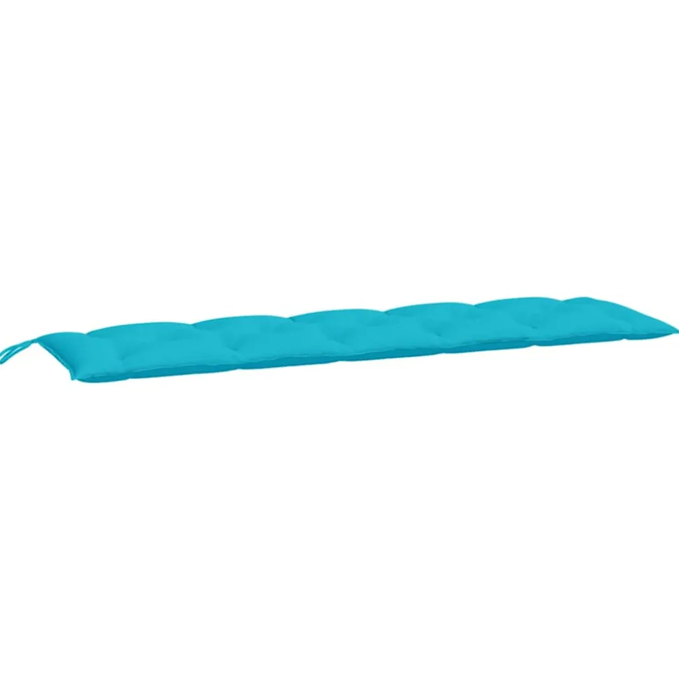 VIDAXL - Coussins de banc de jardin lot de 2 turquoise tissu oxford
