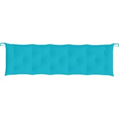 VIDAXL - Coussins de banc de jardin lot de 2 turquoise tissu oxford