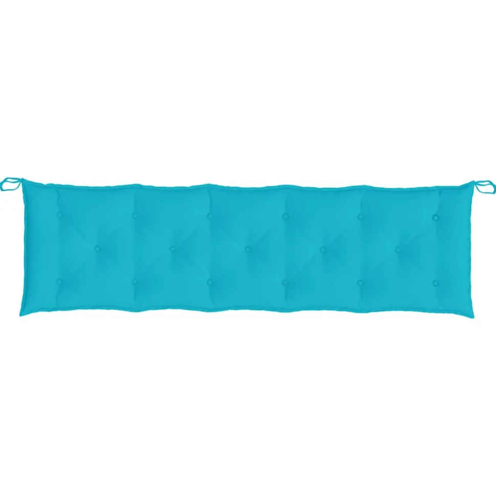 VIDAXL - Coussins de banc de jardin lot de 2 turquoise tissu oxford