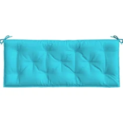 VIDAXL - Coussins de banc de jardin lot de 2 turquoise 120x50x7 cm tissu