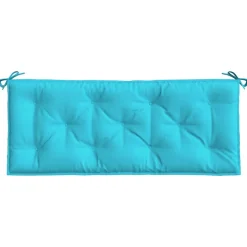 VIDAXL - Coussins de banc de jardin lot de 2 turquoise 120x50x7 cm tissu