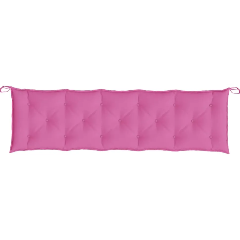 VIDAXL - Coussins de banc de jardin lot de 2 rose tissu oxford
