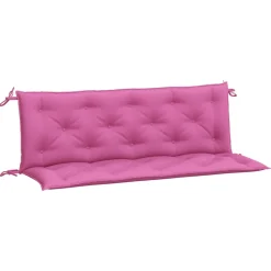 VIDAXL - Coussins de banc de jardin lot de 2 rose 150x50x7 cm tissu