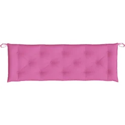 VIDAXL - Coussins de banc de jardin lot de 2 rose 150x50x7 cm tissu