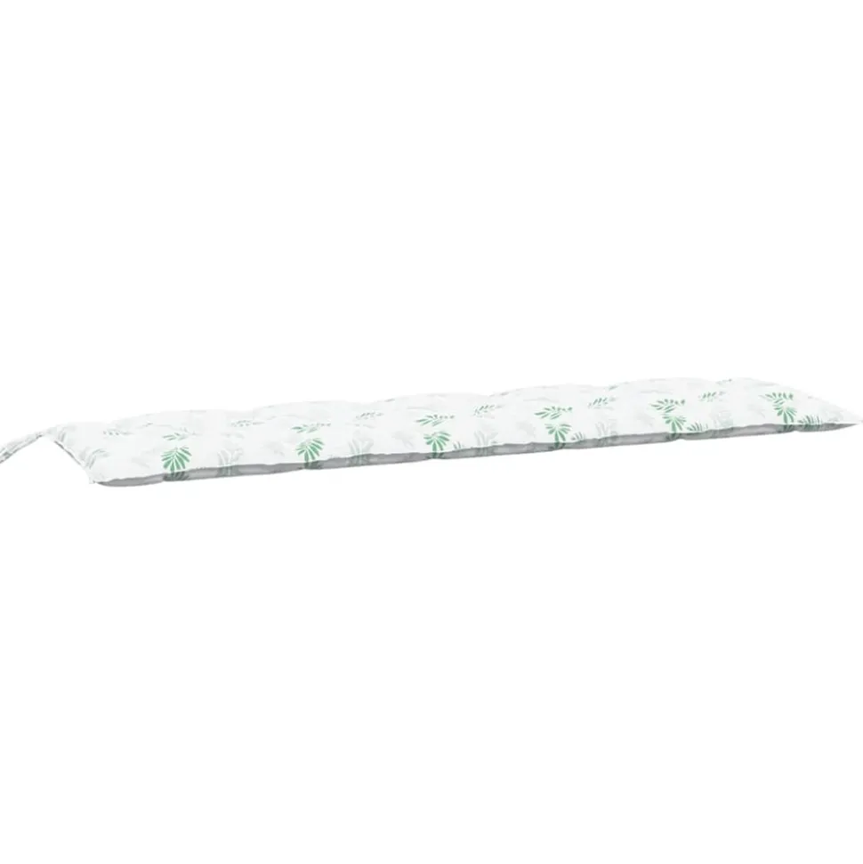 VIDAXL - Coussins de banc jardin lot de 2 motif de feuilles tissu oxford