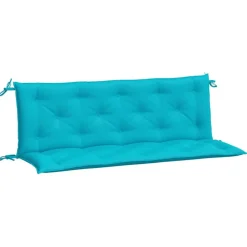 VIDAXL - Coussins de banc de jardin lot de 2 turquoise 150x50x7 cm tissu