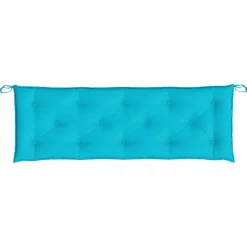 VIDAXL - Coussins de banc de jardin lot de 2 turquoise 150x50x7 cm tissu