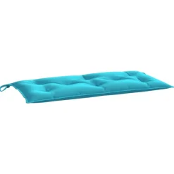 VIDAXL - Coussins de banc de jardin lot de 2 turquoise 100x50x7 cm tissu