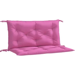 VIDAXL - Coussins de banc de jardin lot de 2 rose 100x50x7 cm tissu