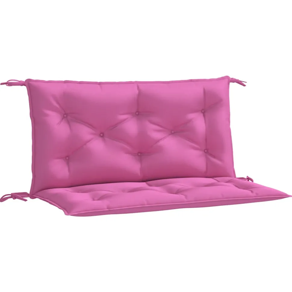 VIDAXL - Coussins de banc de jardin lot de 2 rose 100x50x7 cm tissu