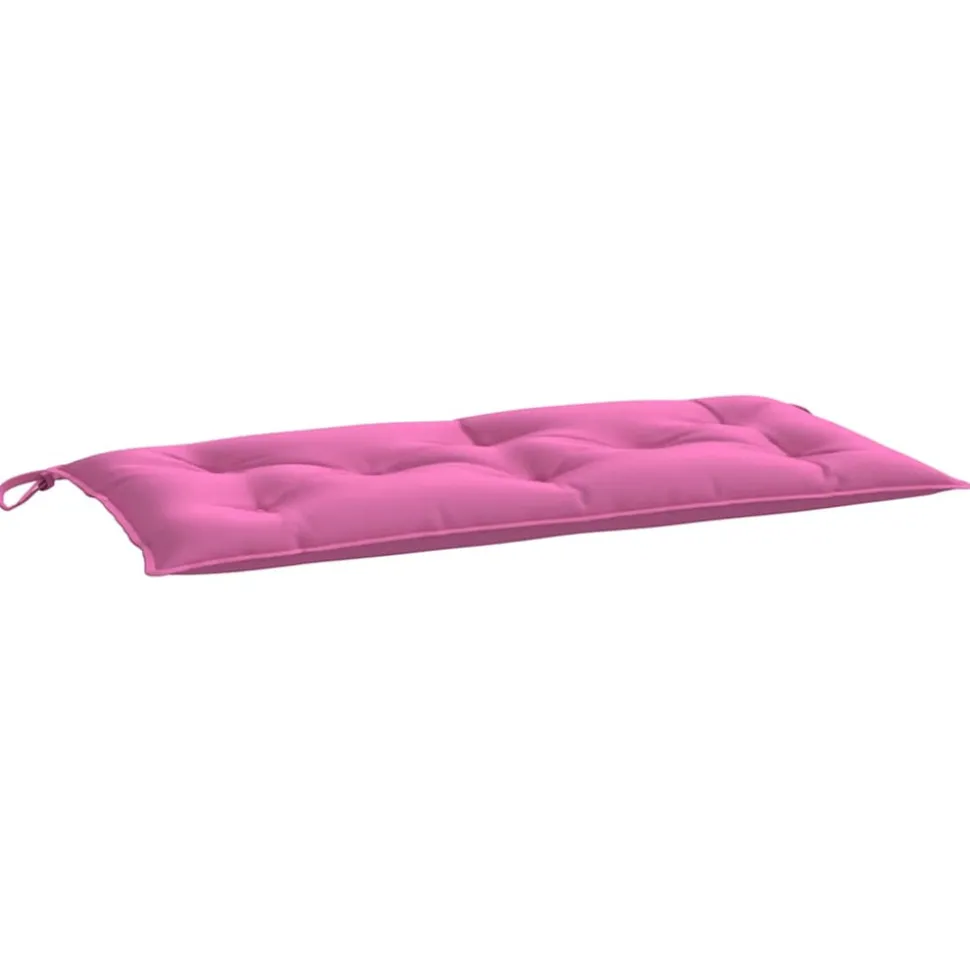 VIDAXL - Coussins de banc de jardin lot de 2 rose 100x50x7 cm tissu