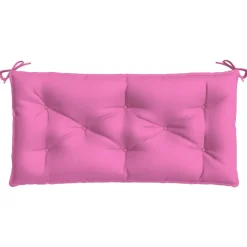 VIDAXL - Coussins de banc de jardin lot de 2 rose 100x50x7 cm tissu