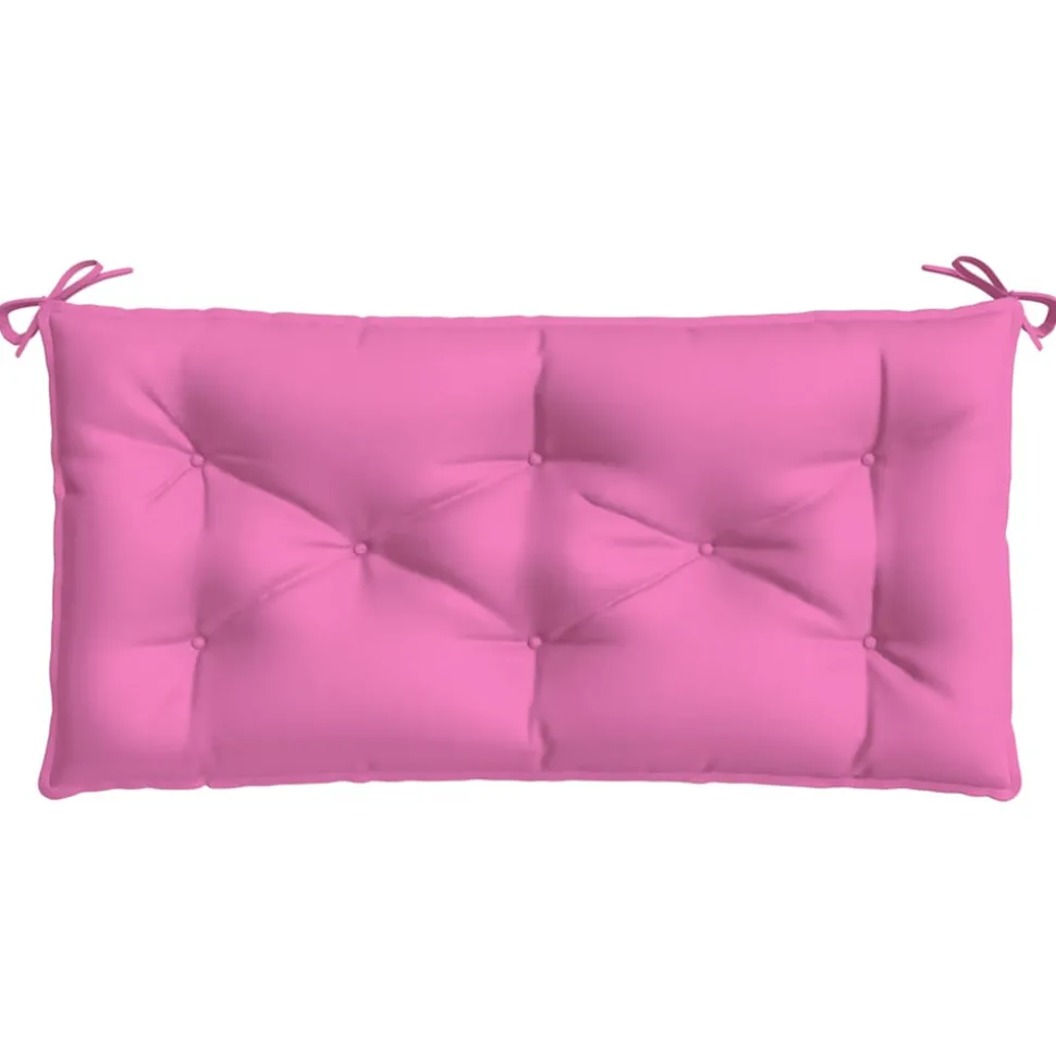 VIDAXL - Coussins de banc de jardin lot de 2 rose 100x50x7 cm tissu