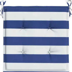 VIDAXL - Coussins de chaise de jardin lot de 2 50x50x4 cm tissu