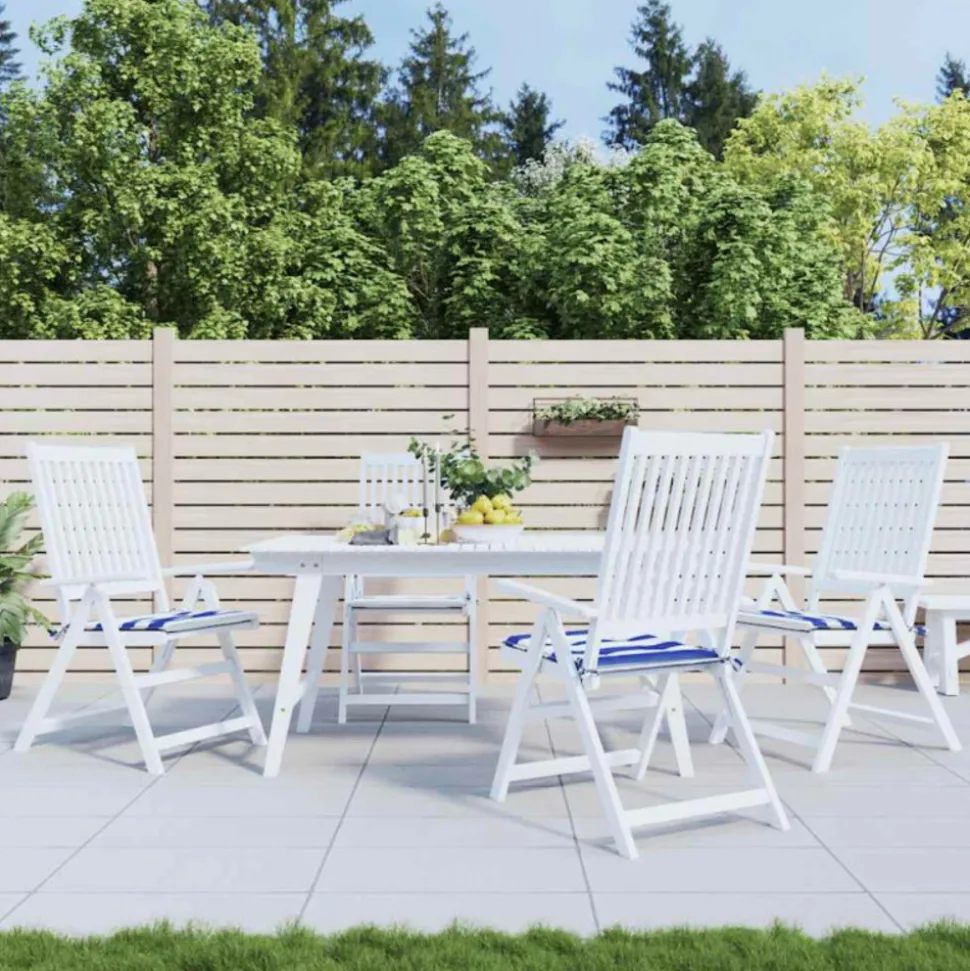 VIDAXL - Coussins de chaise de jardin lot de 4 50x50x4 cm