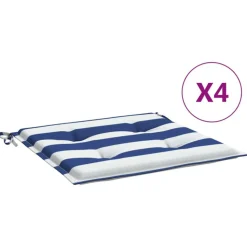 VIDAXL - Coussins de chaise de jardin lot de 4 50x50x4 cm