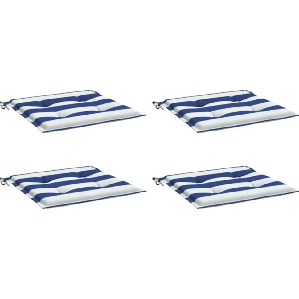 VIDAXL - Coussins de chaise de jardin lot de 4 50x50x4 cm