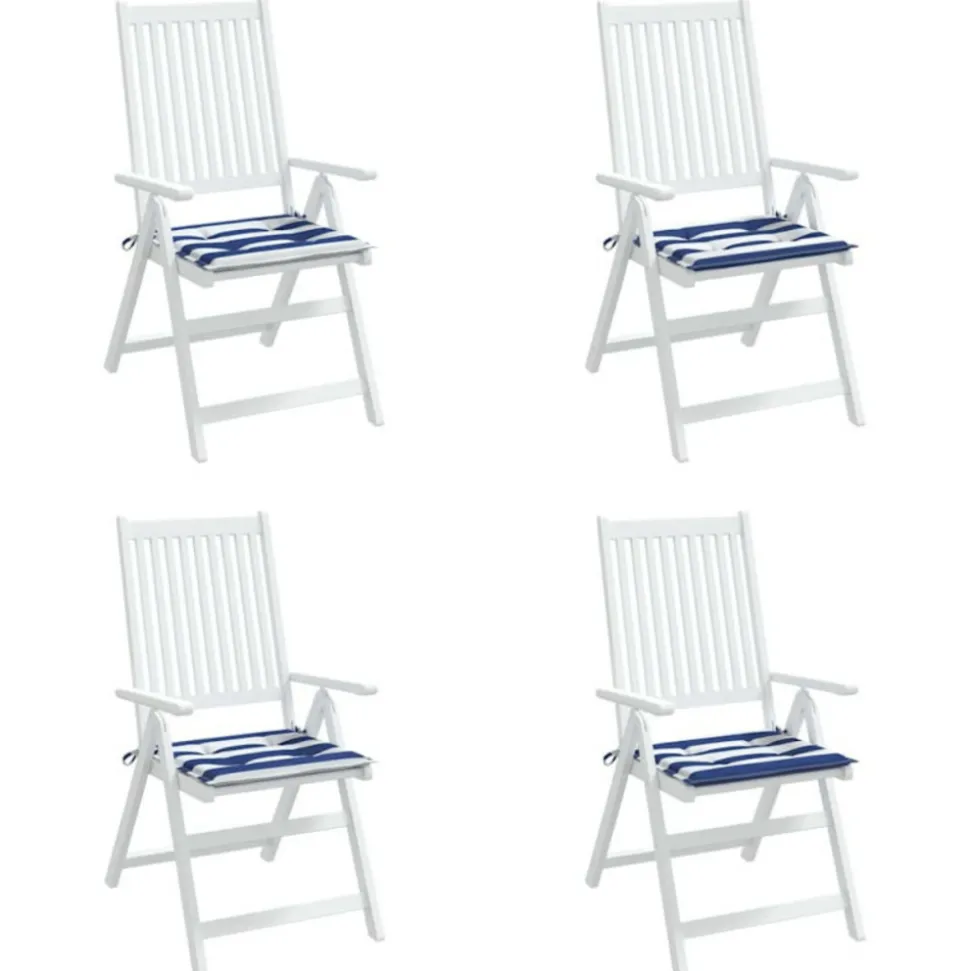 VIDAXL - Coussins de chaise de jardin lot de 4 50x50x4 cm