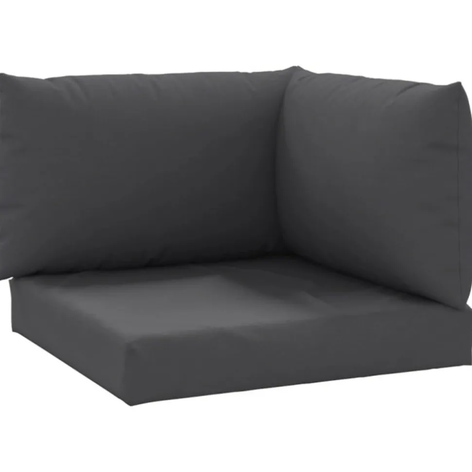 VIDAXL - Coussins de palette lot de 3 anthracite tissu oxford